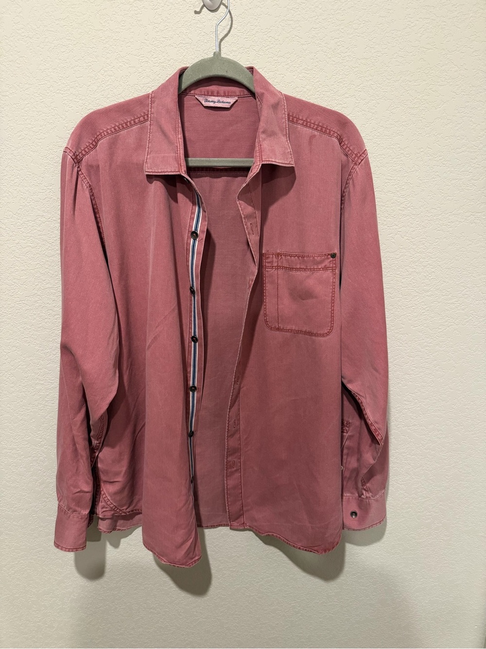 Tommy Bahama Men's Lightweight Shirt Jacket in Rose